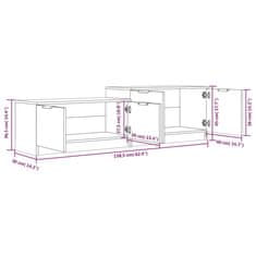 Vidaxl TV skříňka dub sonoma 158,5 x 36 x 45 cm kompozitní dřevo