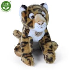 Rappa Plyšový leopard sedící 30 cm ECO-FRIENDLY