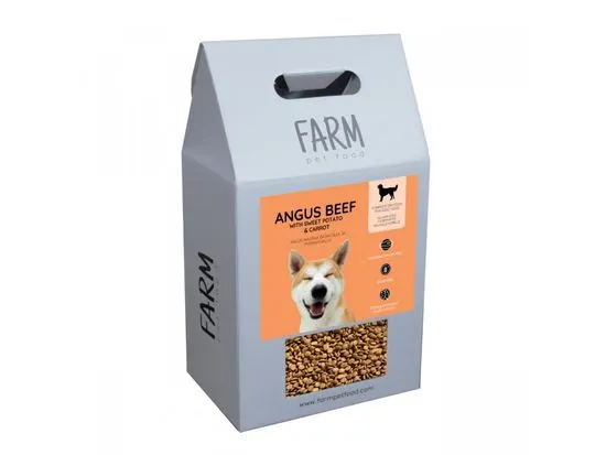 NUFNUF FARM ADULT granule pro dospělé psy 2kg - hovězí Angus, sladký brambor a mrkev