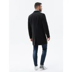 OMBRE Pánský kabát přechodový ELIAS černý MDN119990 XL
