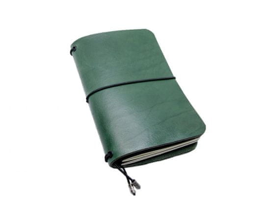 TLW Elegantní kožený zápisník ve stylu Midori vel.: MIDI (náplně A6, 105x148mm)