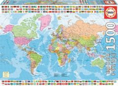 Educa Puzzle Politická mapa světa