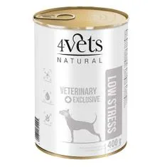 4VETS NATURAL VETERINARY EXCLUSIVE LOW STRESS 400g krmivo pro psy proti stresu