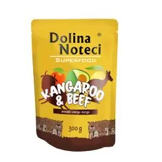 DOLINA NOTECI SUPERFOOD 300g klokan a hovězí maso pro psy 80% masa