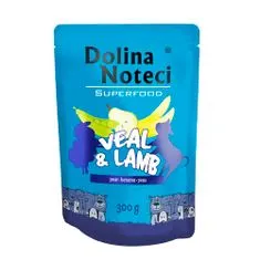 DOLINA NOTECI SUPERFOOD 300g telecí a jehněčí maso pro psy 80% masa