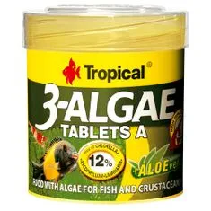 TROPICAL 3-Algae Tablets A 50ml/36g 80ks tabletové krmivo s řasami pro sladkovodní a mořské ryby