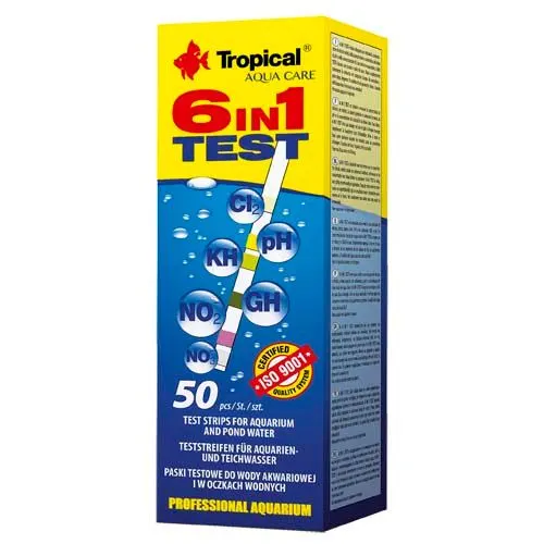 TROPICAL TEST 6in1 (50 proužků) do jezírek a do akvária