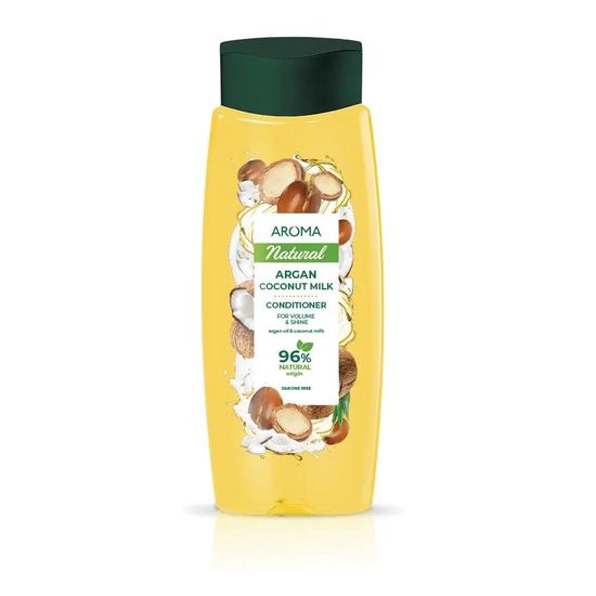 Aroma Kondicionér na objem a lesk vlasů Argan a kokosové mléko Aroma 400 ml