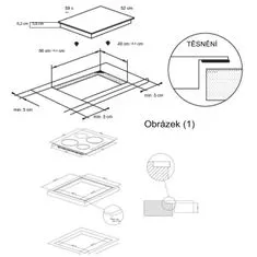 Candy indukční elektrická deska CTP6SC4/E14U