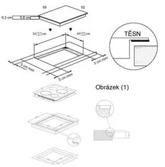 Candy indukční elektrická deska CI642C/E14U - použité