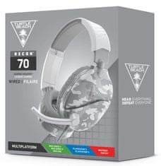 Turtle Beach Herní sluchátka RECON 70 ARTIC CAMO, 3.5mm, PS4/5, Xbox One/series X/S, Nintendo,PC