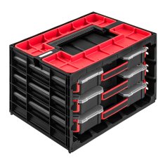 botle Třídící box Skříň na nářadí 29 x 41,5 x 29,5 cm s 3 organizátory s přihrádkami