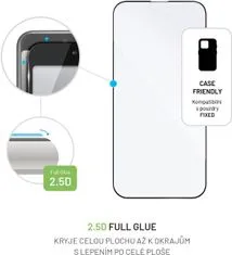 FIXED ochranné sklo Full-Cover pro Apple iPhone 14 Pro, s lepením přes celý displej, černá