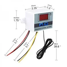 HADEX Digitální termostat XH-W3001, -50 až +110°C, napájení 24V