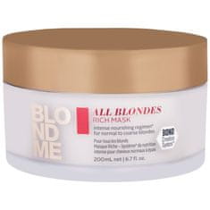 Schwarzkopf BlondMe All Blondes Rich Mask - hloubkově vyživující maska pro blond vlasy 200ml