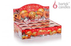 Bartek  Vánoční svíčka ve skle CHRISTMAS ORANGE with cinnamon 115g