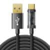 Fast Charging kabel USB / USB-C 3A 2m, černý