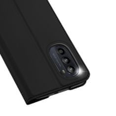 Dux Ducis Skin Pro knížkové kožené pouzdro na Motorola Moto G52, černé