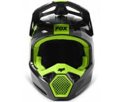 Fox Motokrosová helma V1 Xpozr Helmet Dot/Ece Black/Grey vel. XS