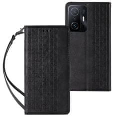 IZMAEL Magnetické knížkové pouzdro Strap pro Samsung Galaxy A53 5G - Černá KP22210