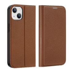 Dux Ducis Skin X2 knížkové pouzdro na iPhone 14 6.1" Brown