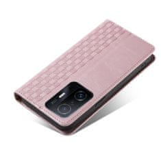 OEM Magnet Case elegantní knížkové pouzdro s poutkem na Samsung Galaxy A12 / M12 Pink