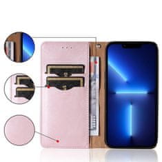 OEM Magnet Case elegantní knížkové pouzdro s poutkem na Samsung Galaxy A12 / M12 Pink