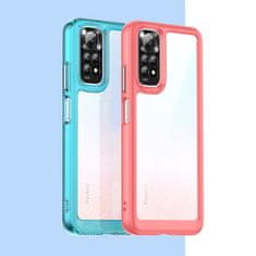 OEM Silikonové pouzdro Space s barevným rámem na Xiaomi Redmi Note 11 / Redmi Note 11S Red