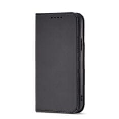 OEM Magnet Card Case elegantní knížkové pouzdro s venkovní kapsou na iPhone 13 Mini 5.4" Black