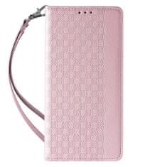 OEM Magnet Case elegantní knížkové pouzdro s poutkem na iPhone 13 Pro MAX 6.7" Pink