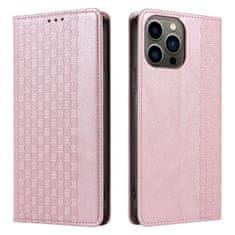 OEM Magnet Case elegantní knížkové pouzdro s poutkem na iPhone 13 Pro MAX 6.7" Pink