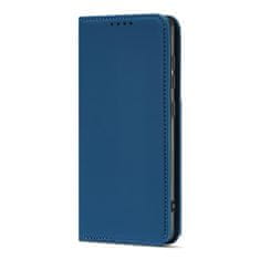 OEM Magnet Card Case elegantní knížkové pouzdro s venkovní kapsou na Xiaomi Redmi Note 11 / Redmi Note 11S Blue