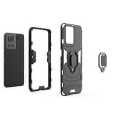 IZMAEL Odolné Pouzdro Ring Armor Case pro OnePlus Ace - Černá KP24799