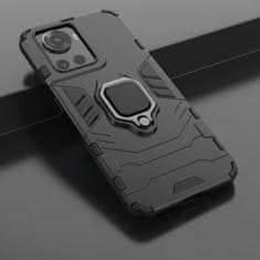 IZMAEL Odolné Pouzdro Ring Armor Case pro OnePlus Ace - Černá KP24799