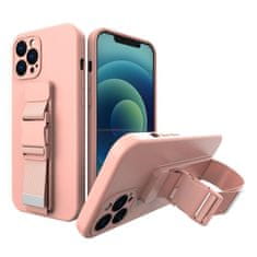 OEM Silikonové pouzdro Sporty s popruhem na Samsung Galaxy A33 5G Pink