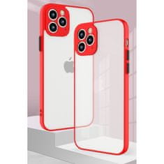 OEM Silikonové pouzdro Milky na iPhone 12 Pro MAX 6.7" red