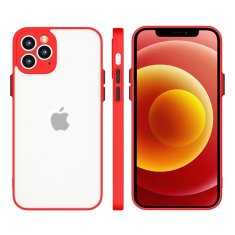 OEM Silikonové pouzdro Milky na iPhone 12 Pro MAX 6.7" red