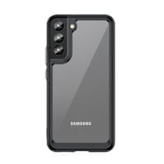 OEM Silikonové pouzdro Space s barevným rámem na Samsung Galaxy S22 PLUS 5G Black