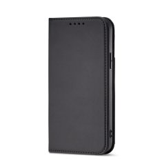 OEM Magnet Card Case elegantní knížkové pouzdro s venkovní kapsou na iPhone 13 Pro MAX 6.7" Black