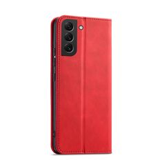 OEM Magnet Fancy Case elegantní knížkové pouzdro na Samsung Galaxy S22 PLUS 5G Red