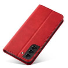 OEM Magnet Fancy Case elegantní knížkové pouzdro na Samsung Galaxy S22 PLUS 5G Red