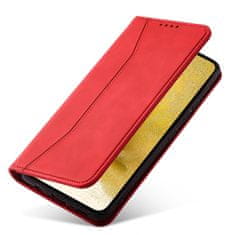 OEM Magnet Fancy Case elegantní knížkové pouzdro na Samsung Galaxy S22 PLUS 5G Red