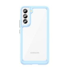 OEM Silikonové pouzdro Space s barevným rámem na Samsung Galaxy S22 PLUS 5G Blue