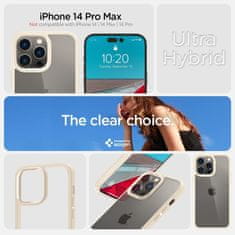 Spigen Ultra Hybrid pouzdro na iPhone 14 PRO MAX 6.7" Sand beige