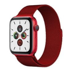 IZMAEL Náramek s magnetickým řemínkem Apple watch 7 45 mm - Červená KP26358