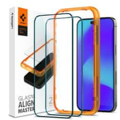 Spigen TEPELNÉ SKLO SPIGEN ALM GLASS FC 2BAL IPHONE 14 PRO ČERNÉ