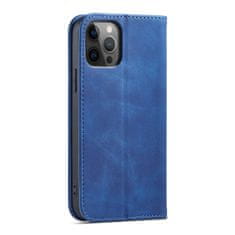 OEM Magnet Fancy Case elegantní knížkové pouzdro na iPhone 12 Pro MAX 6.7" Blue