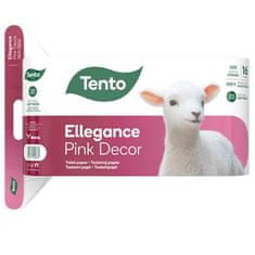 Tento 229386 Toaletní papír "Ellegance Pink Decor", 16 rolí, 3-vrstvý