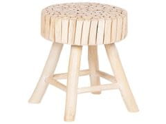 Beliani Noční stolek světlé dřevo NAMPA