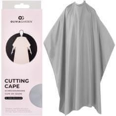 Olivia Garden Cutting Cape GREY - kadeřnická pelerína z ekologického materiálu, vyrobeno z ekologických materiálů